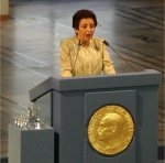 Ebadis nobelforedrag, fotograf: Nobel-redaksjonen